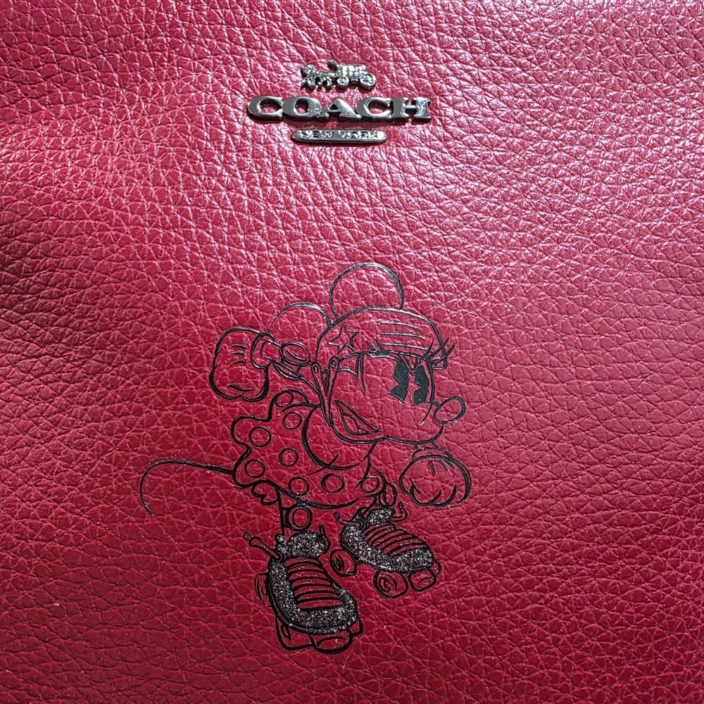 Coach Red Leather Crossbody Bag - Picture 2 of 13